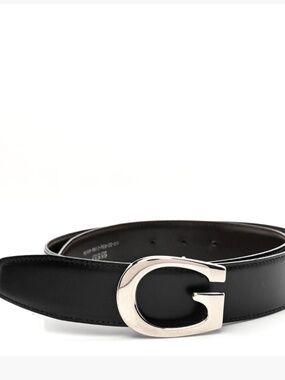 Y2K 🔥GUCCI BLOCK G CALF SKIN LEATHER BELT 30 75